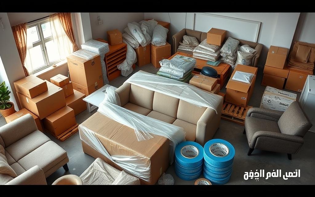 نقل الأثاث بالرياض مع تغليف احترافي