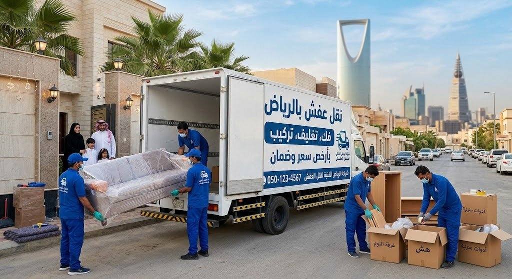 شركة نقل اثاث بالرياض | نقل وتغليف وفك باحترافية وأمان تام